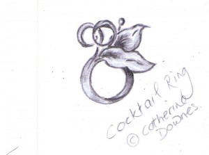 Cocktail ring, sketch. © Catherine Downes